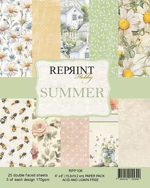 NYHET! Reprint- Summer - Collection Paperpack- 6x6