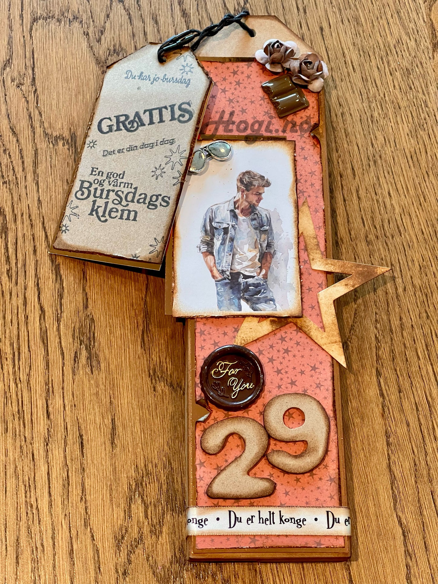 Papirdesign mønsterark 12x12 - Caps