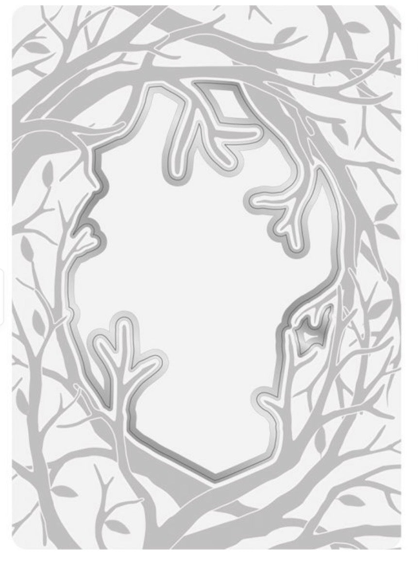 NYHET! Gemini Crafter's Companion - Entwined Branches Cut and Emboss Folder (GEM-CEF5-CENTBRA)