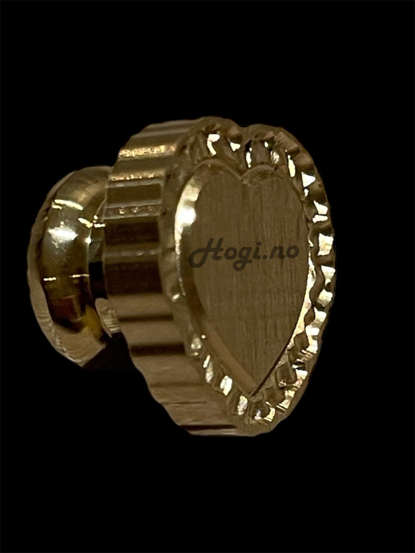 NYHET! Lakkstempel- wax sealing coin- Hjerte med blondekant- 2,5 X 2,2cm