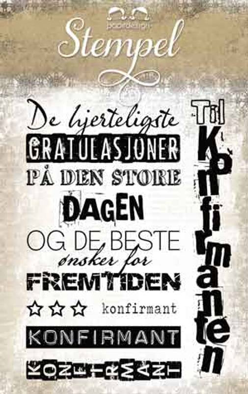 Papirdesign stempelplate - Neste mann PD 14964