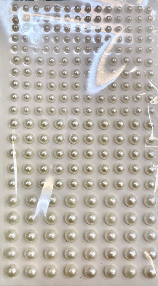 Halvperler creme/ kremhvit, Ø5mm