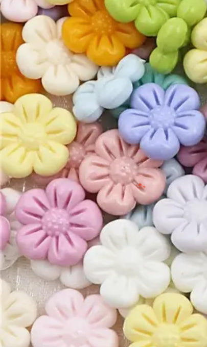 NYHET! Voks/ Wax flowers i nydelige matte pastellfarger, voks til bruk med lakksegl/ lakkstempel