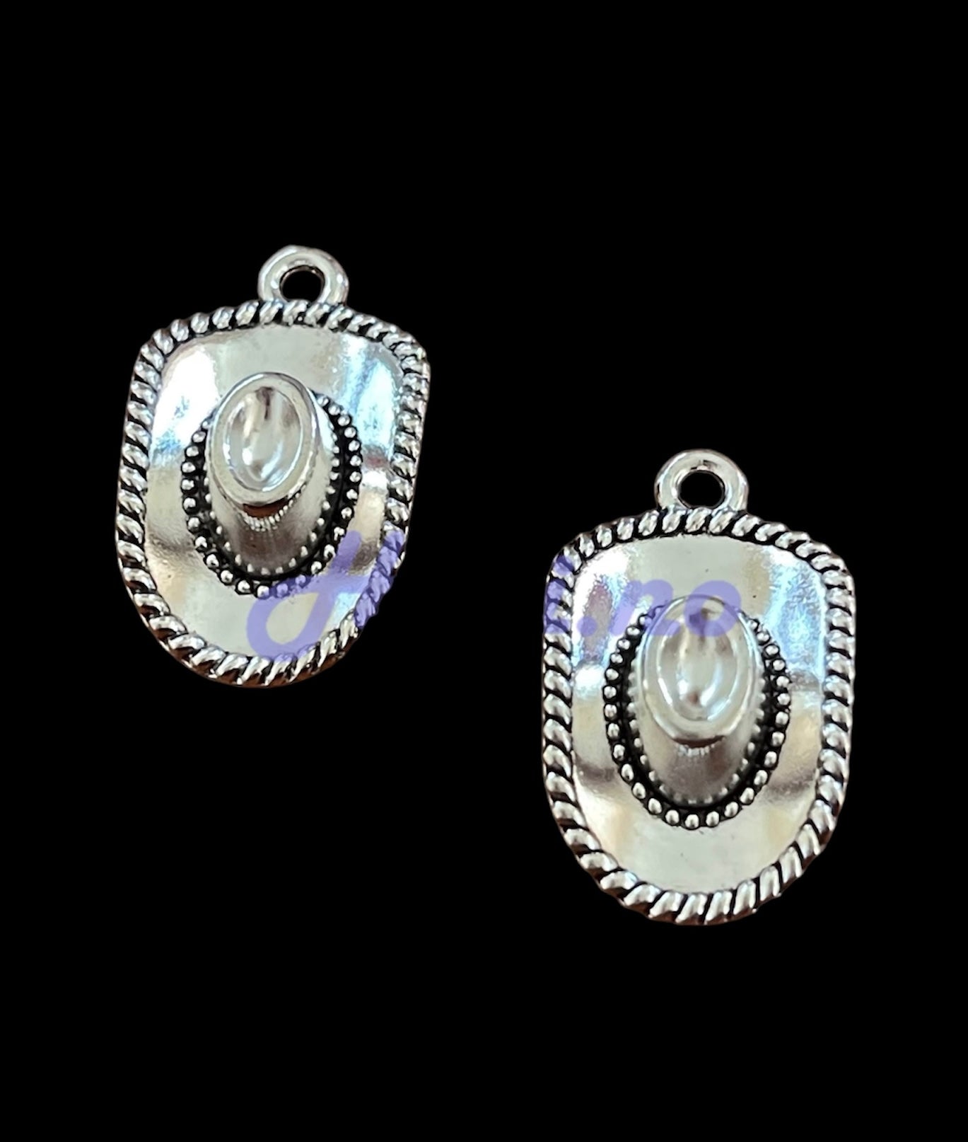 Charms - cowboyhatt - Sølv