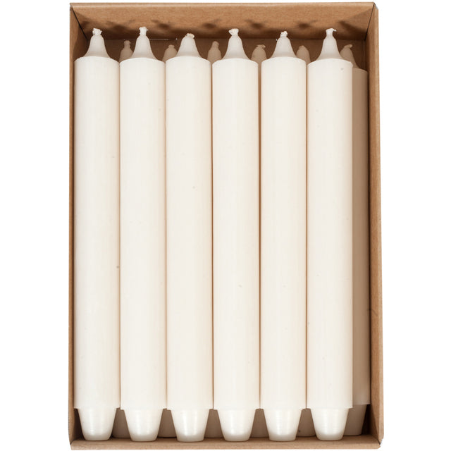 Herregårdslys / kronelys - Benhvit H30cm