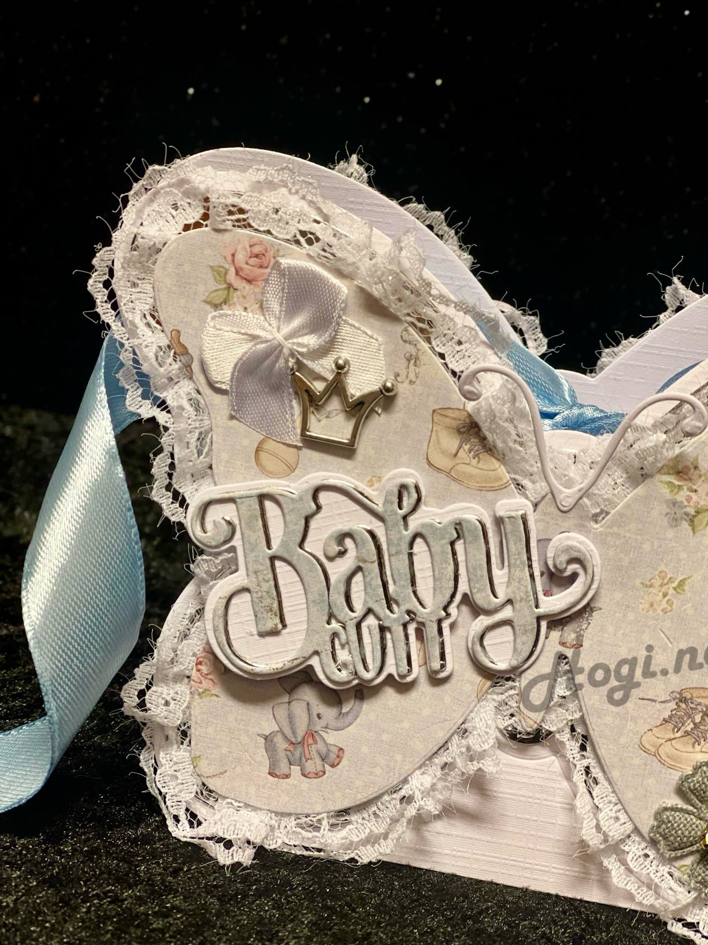 Silkebånd - baby blå / baby blue