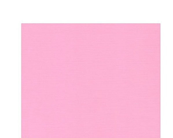 Kartong ensfarget Rosa 12x12 250g linstruktur