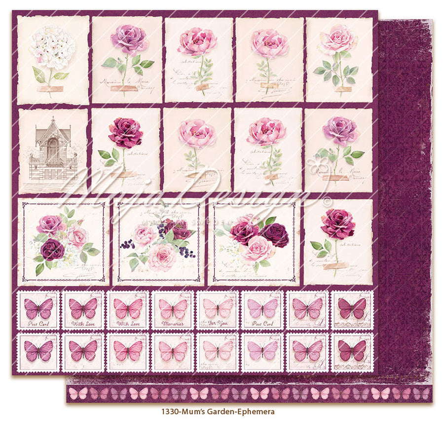 Maja Design - Mum's Garden - Ephemera - 12 x 12"