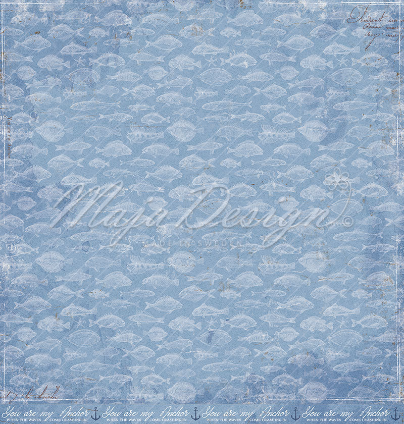 NYHET! Maja Design Seaside - Epherma 12x12 motivark/ mønsterark