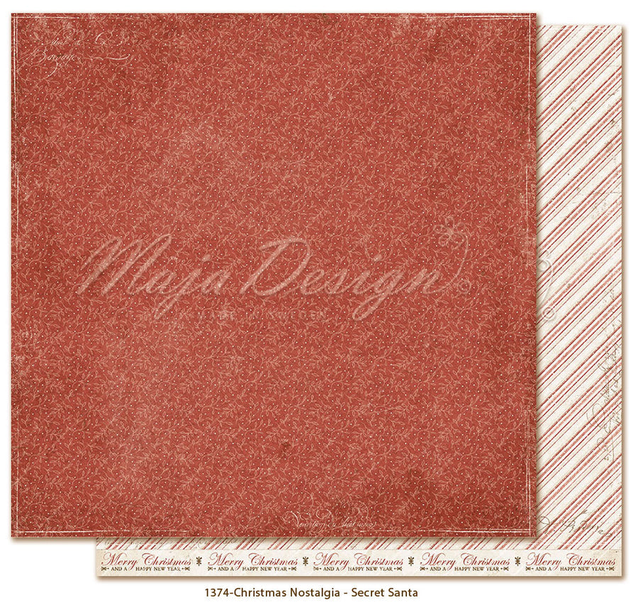 NYHET! Maja Design - Christmas Nostalgia - 12 x 12" Secret santa