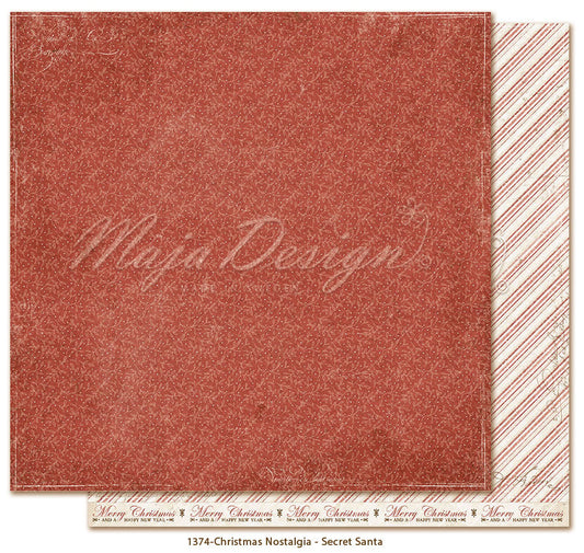NYHET! Maja Design - Christmas Nostalgia - 12 x 12" Secret santa