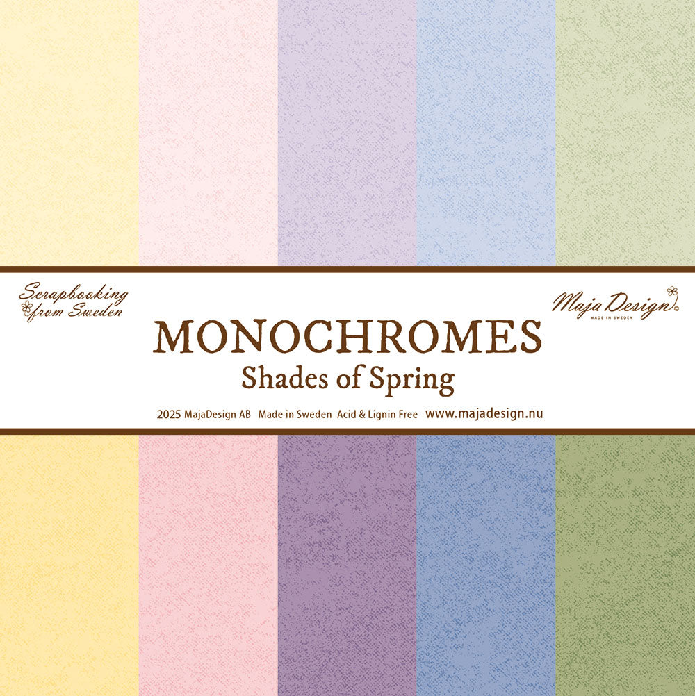 Maja Design Shades of Monocromes - Spring of garden - Hele serien (5ark)