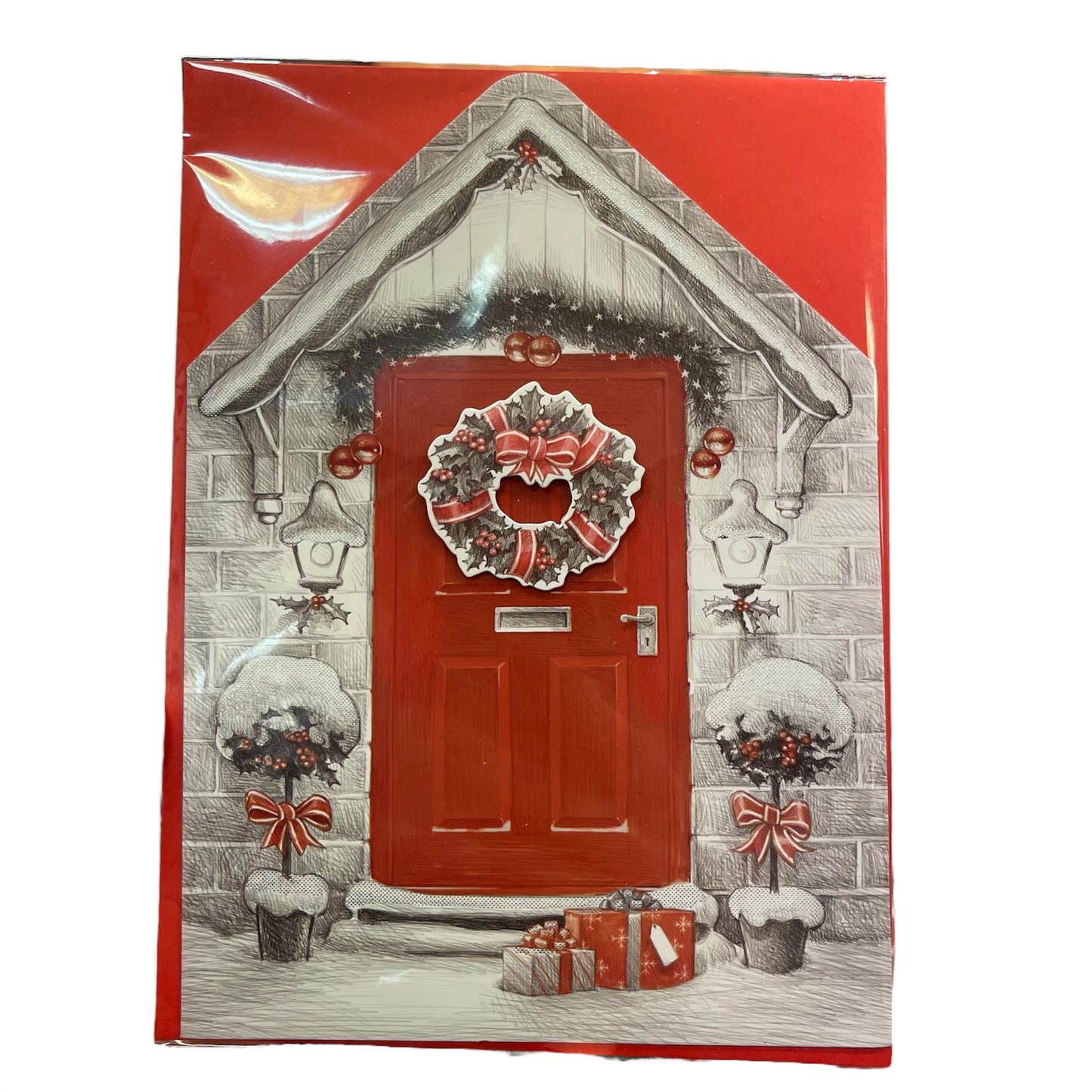 SALG! Jule kort m/konvolutt - hus