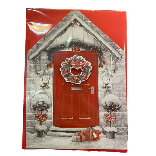 SALG! Jule kort m/konvolutt - hus