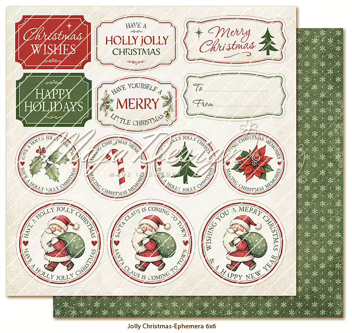 FORHÅNDSBESTILL NÅ! NYHET! Maja Design - Jolly Christmas - Collection pack - 6x6'