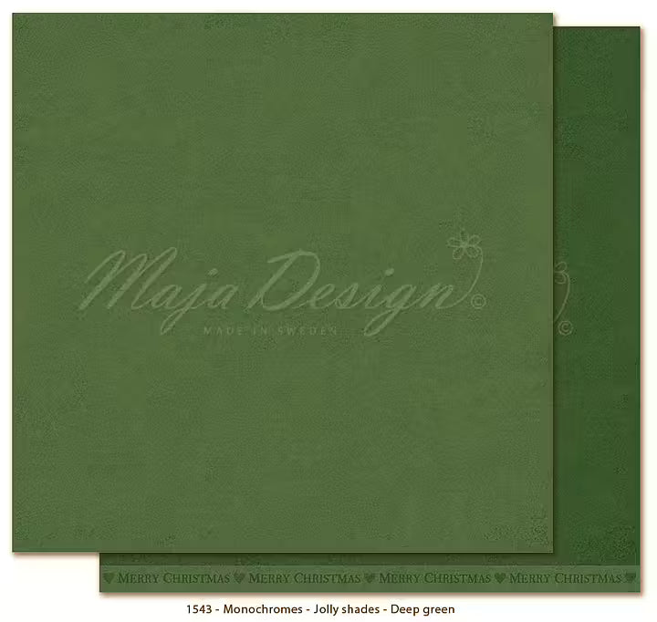 FORHÅNDSBESTILL NÅ! NYHET! Maja Design - Jolly shades/ Jolly Christmas - Monochromes Pack - 8 ark pr pakke.(2 stk av hvert ark)- 12x12'