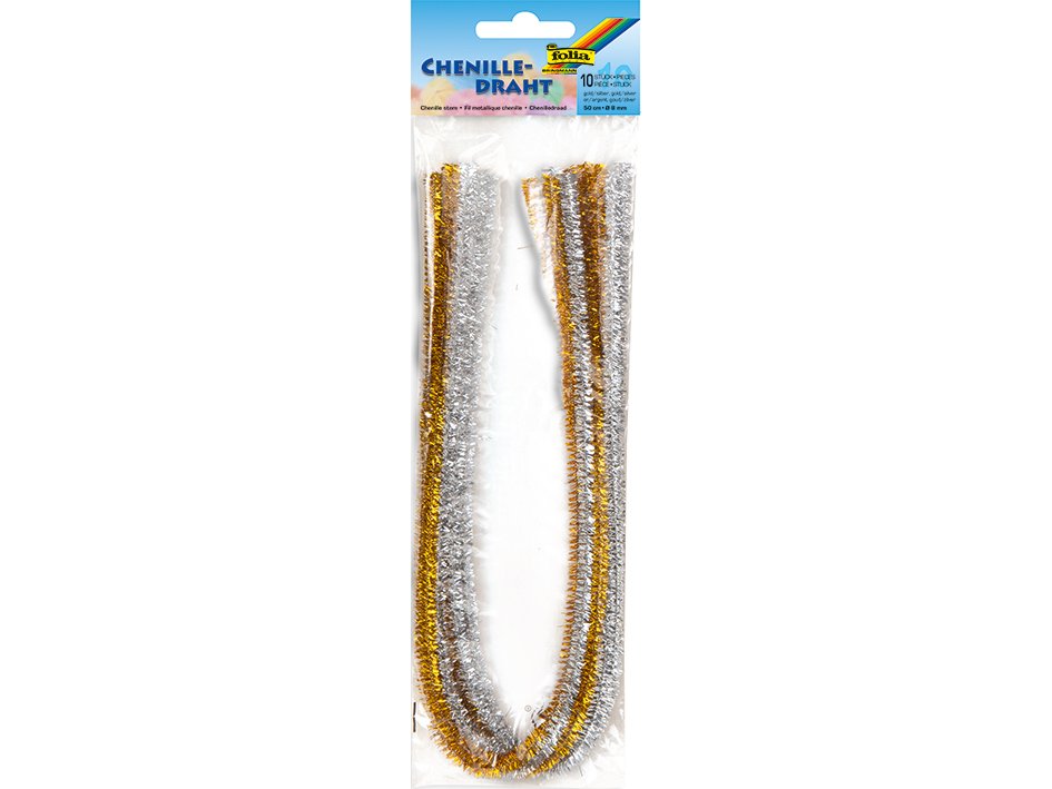 Folia Piperensere 50cm 10stk – Gull/sølv