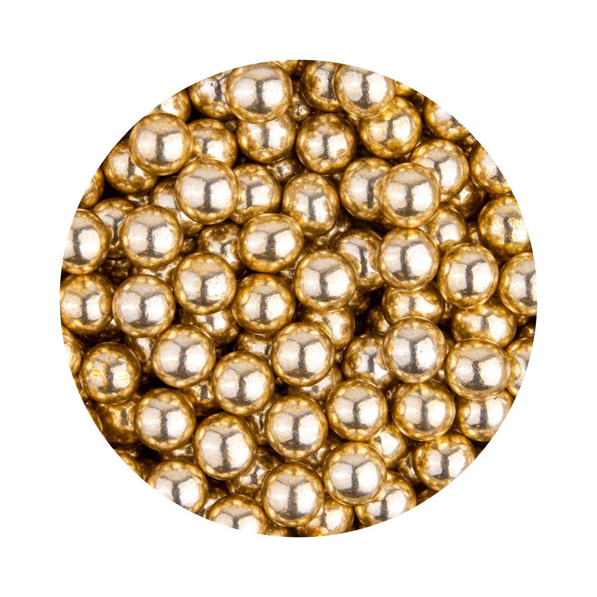 Kakepynt gullkuler Sjokoladekuler gull Ø11mm 80g