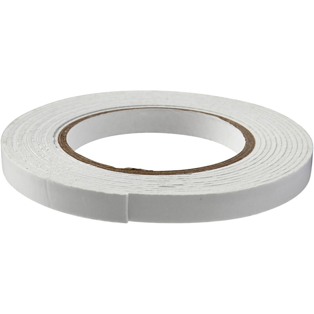 3d - Foam tape HVIT bredde:12mm x 2mm x 5meter