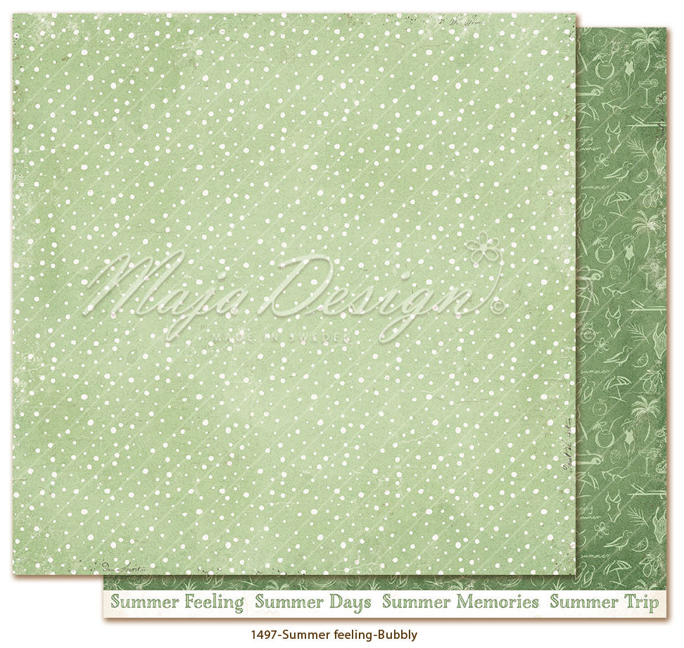 NYHET! Maja Design - Summer feeling - Bubbly - 12 x 12"