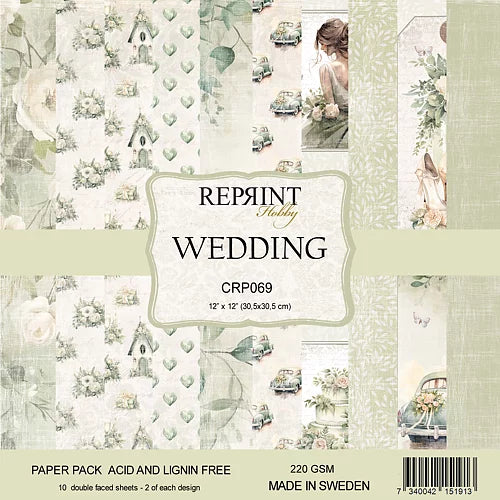 Reprint - Mønsterark / arkpakke - Wedding - CRP069 12´x12´
