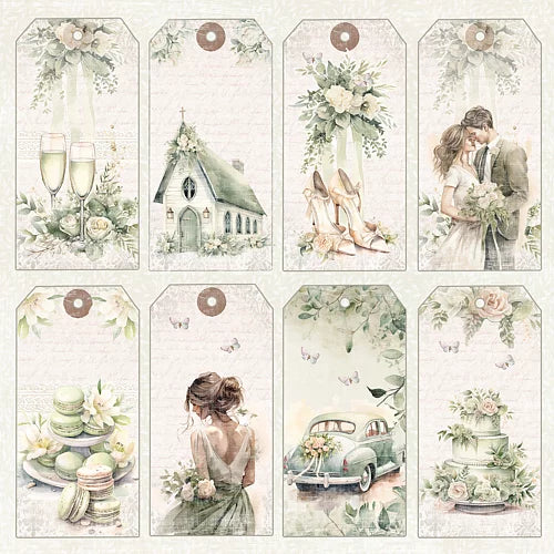 Reprint - Mønsterark - Wedding - Tags