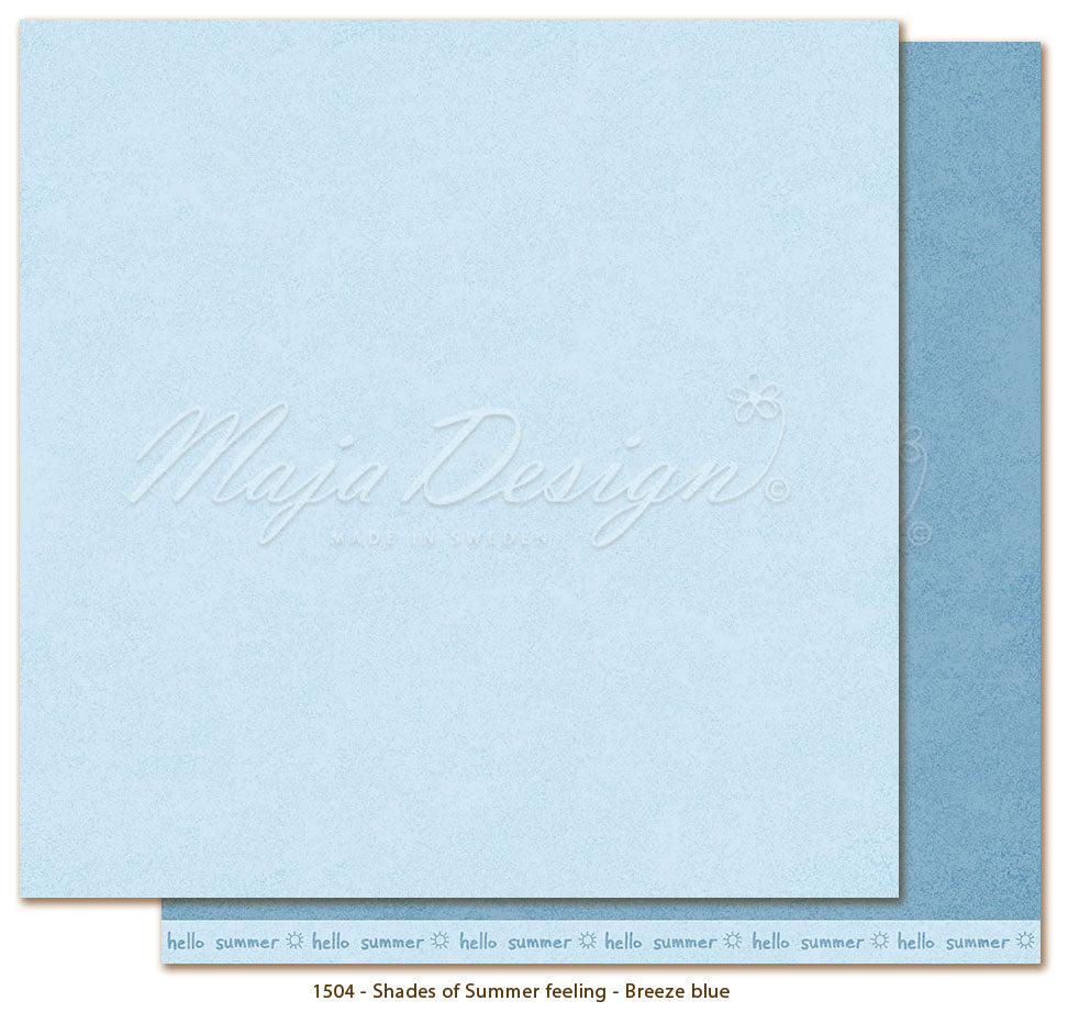 NYHET! Maja Design - Summer feeling - Breeze blue - monocromes 12x12'