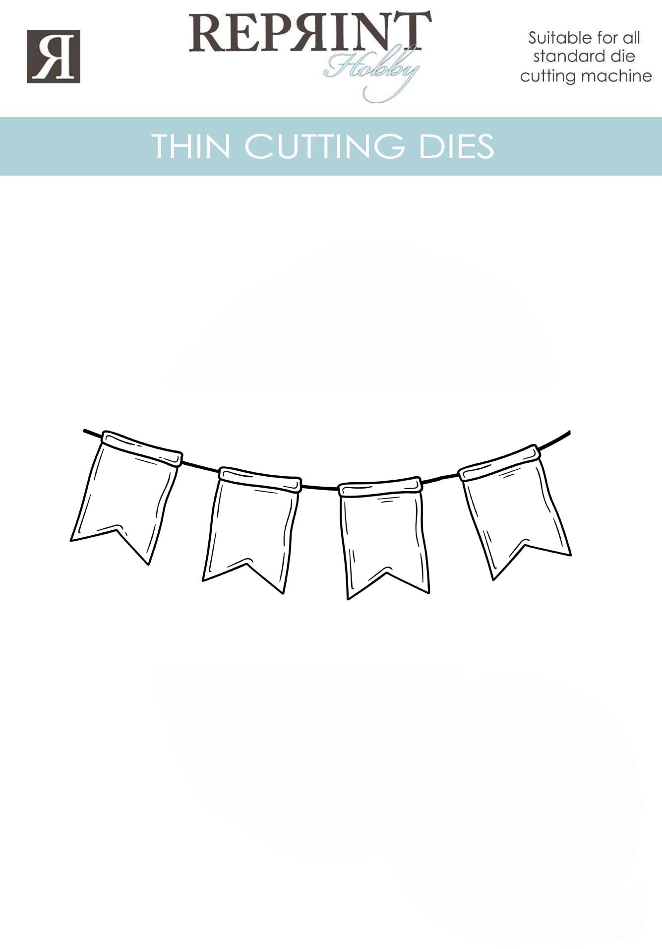 NYHET! Dies - Reprint - Vimpler - 81 x 29 mm