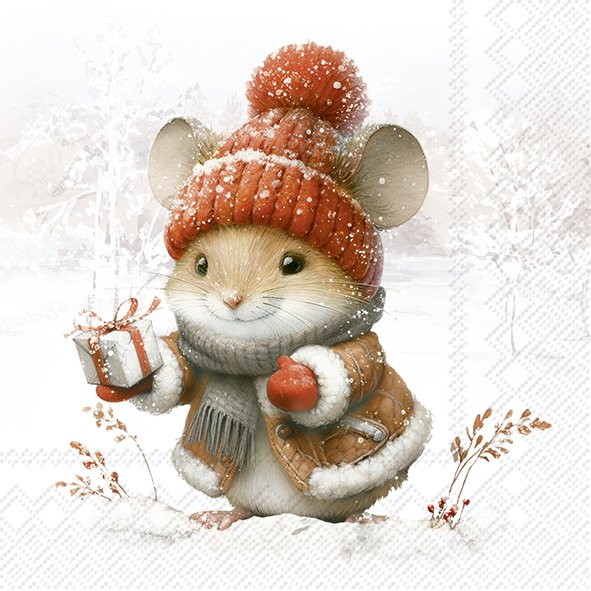 Servietter - Elli And Becky Kaffe - 25X25 cm