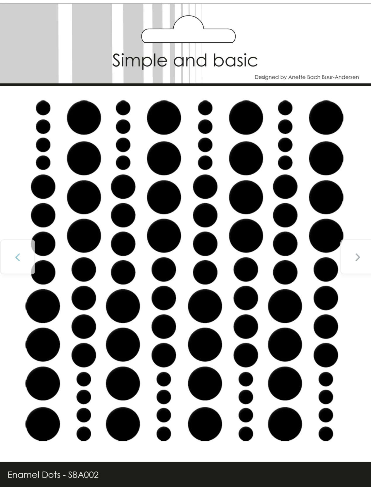 Dotter/ halvperler svart- ass.str.- selvklebende