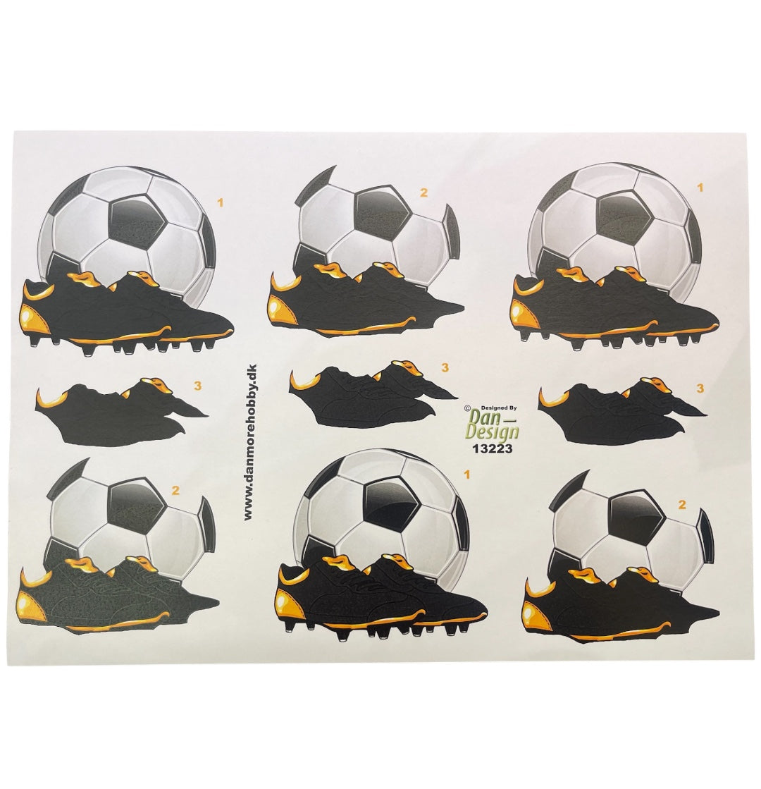 3D klippark - Fotball og fotballsko