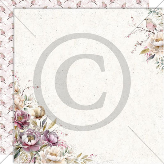 NYHET! Papirdesign mønsterark 12x12- Ungdomstid- FUGLESANG