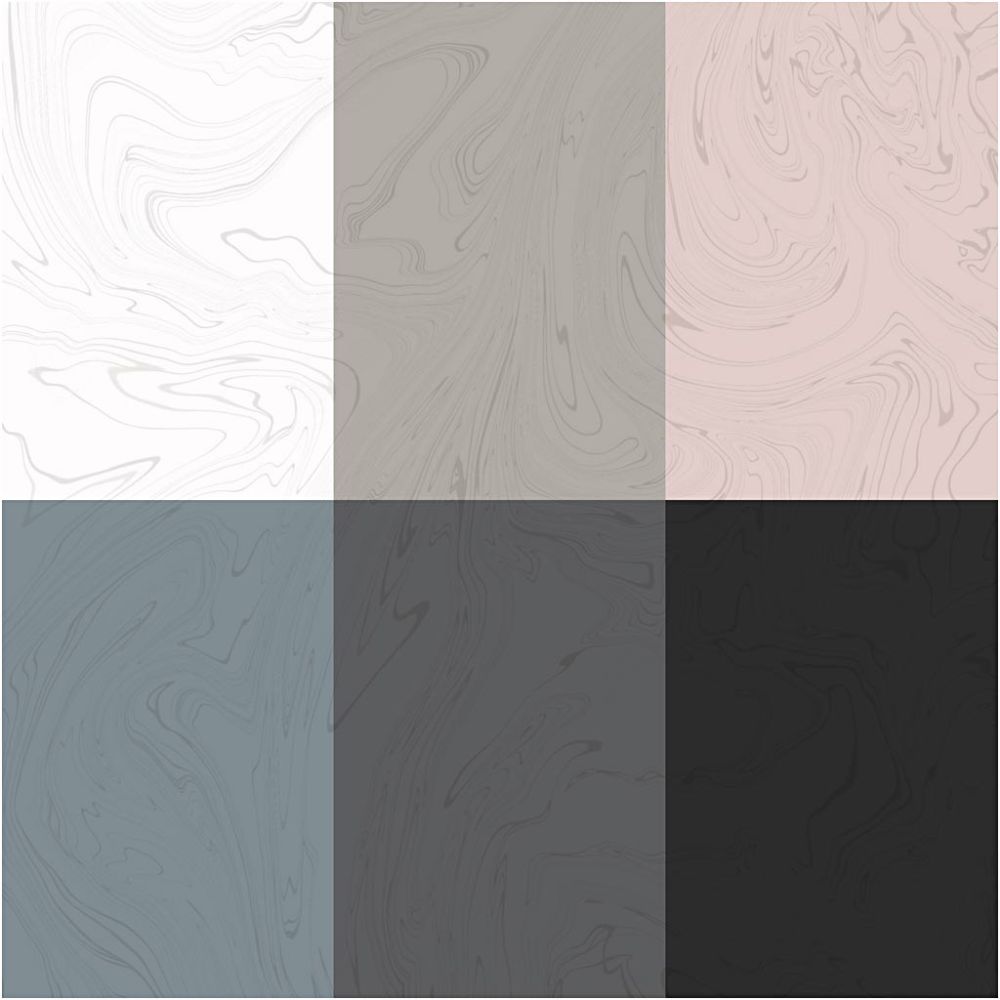 Magisk marmoreringsmaling - Magic Marble - Chalky Living sett med 6 farger