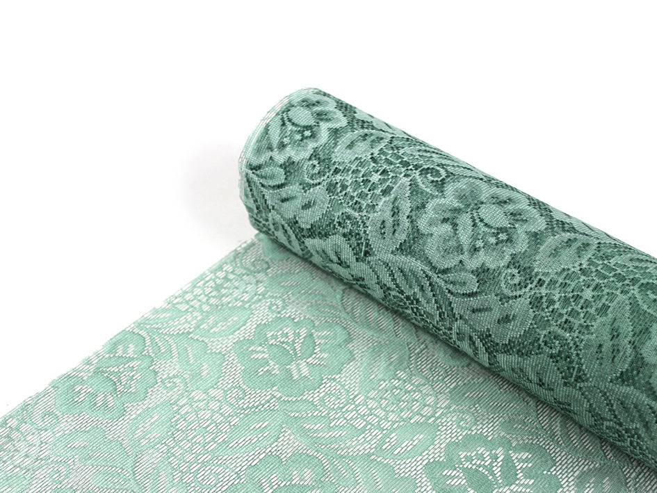 Sizoweb bordløper Sizolace Rose – 30cm x 5m – 6150 Sage green / Salviegrønn