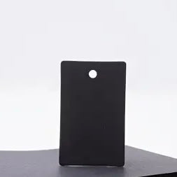 Tags - svart - 9x5 cm, 20 stk.