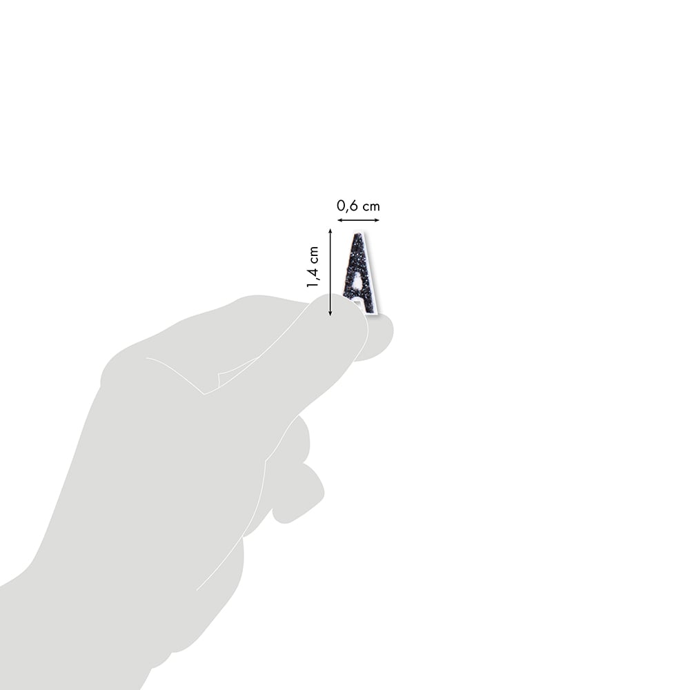 My Mandarine Glitty Klistremerker – Bokstaver og tall - Flere farger å velge i