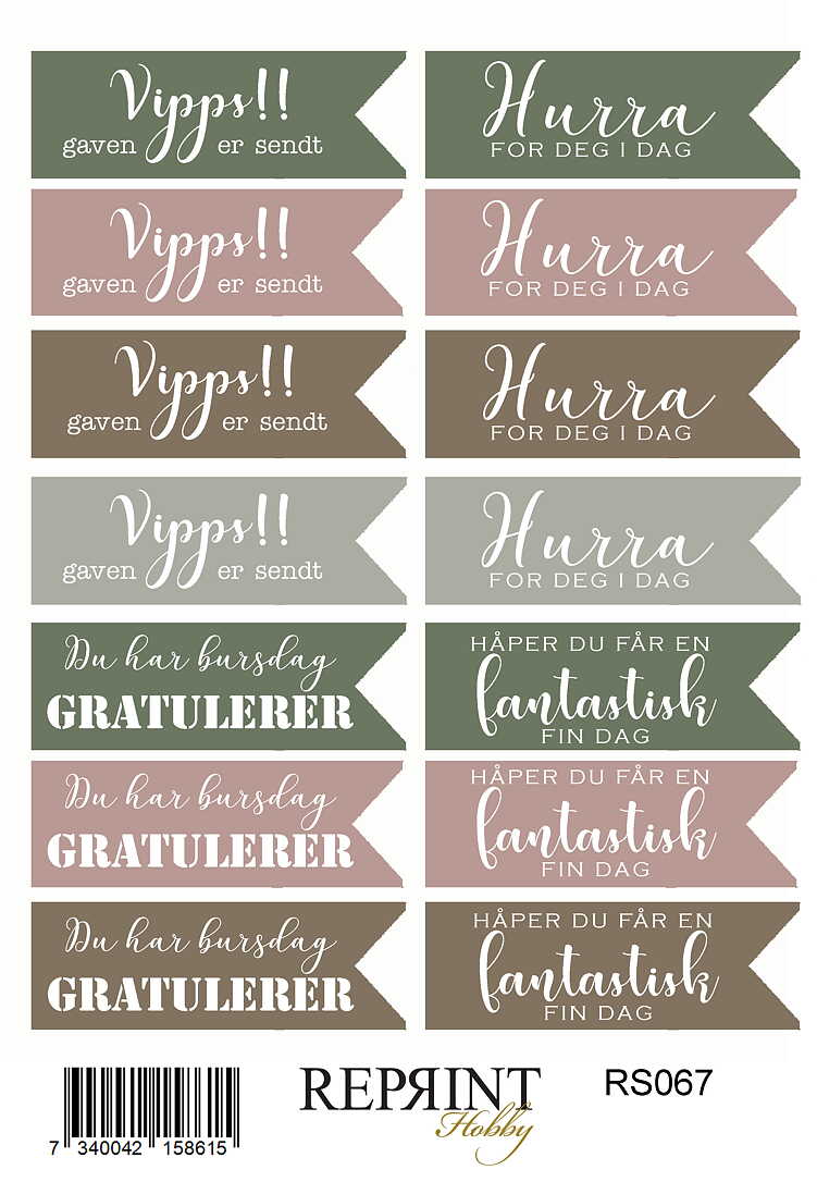 Forhåndsbestill nå! Kommer snart! Reprint - Stickers Reprint - Hidden Magic Norsk tekst- 11x16 cm