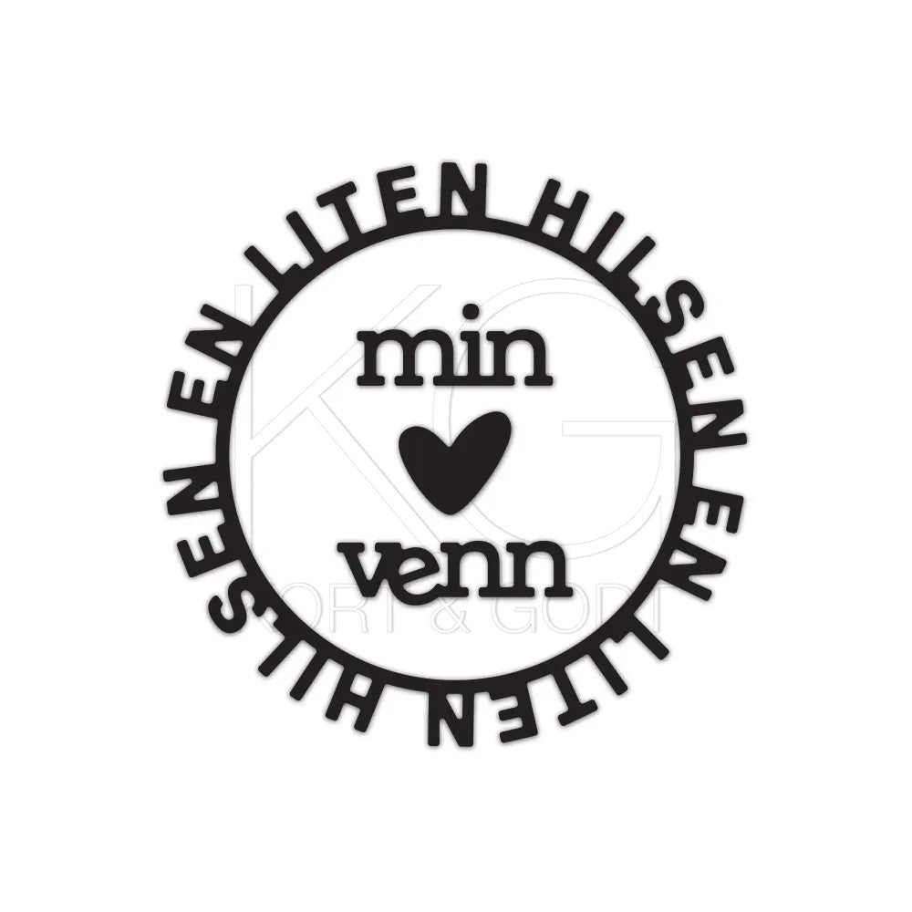 Kort og Godt dies K&G KG - En liten hilsen - Die 356