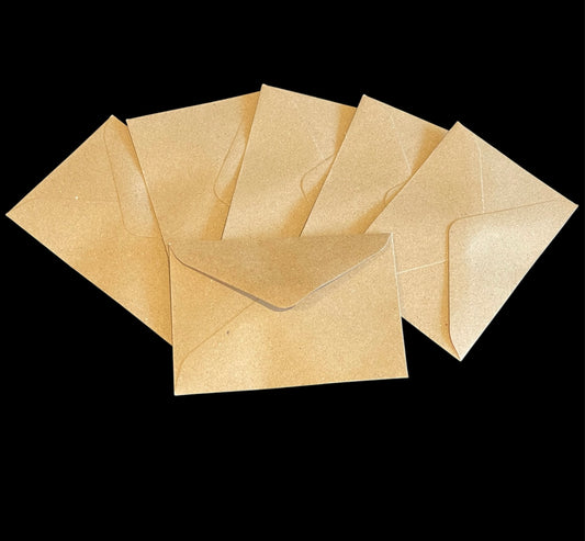 TILBUD! Konvolutter 6stk i pk. Kraft Str: 10,3x 7cm