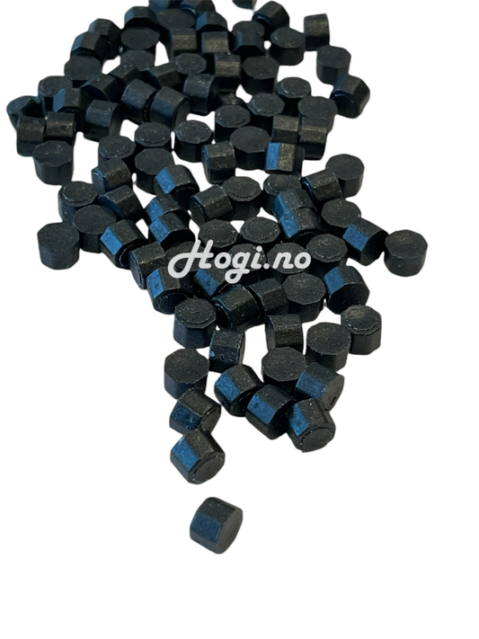 Voks-svart/ wax black -octagon- voks til bruk med lakksegl/ lakkstempel