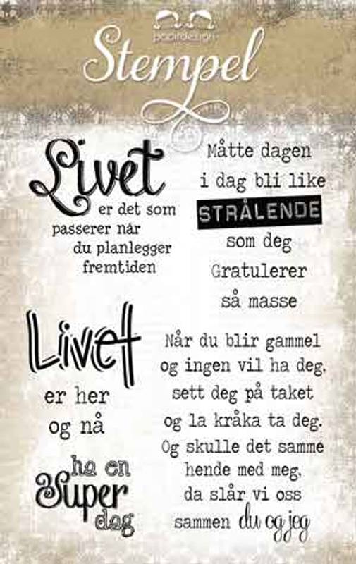 Papirdesign stempelplate - Når du blir gammel pd14921