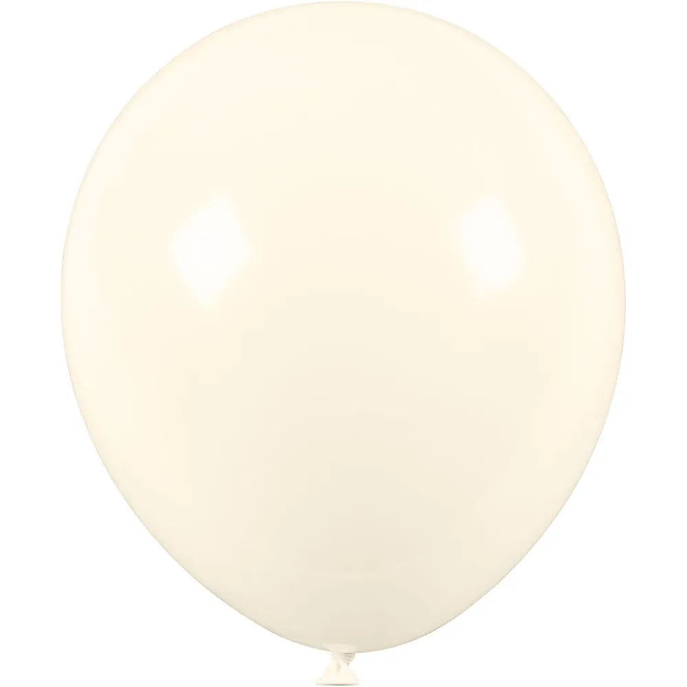 Ballonger hvit / perlemor Ø23cm 10stk i pk