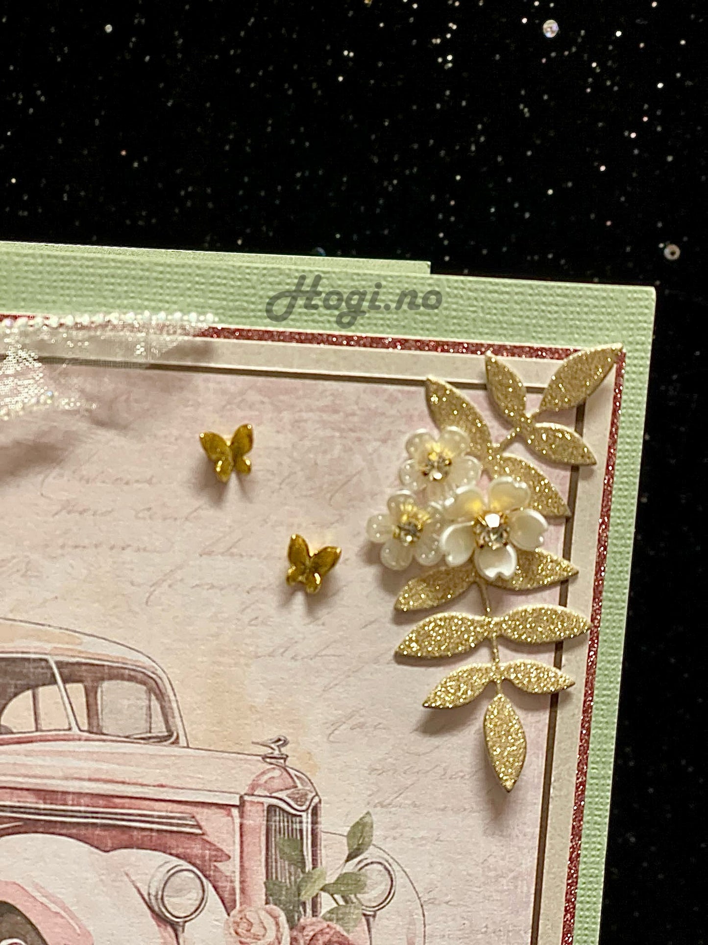 Reprint - ensfarget kartong 12x12 Sage grønn