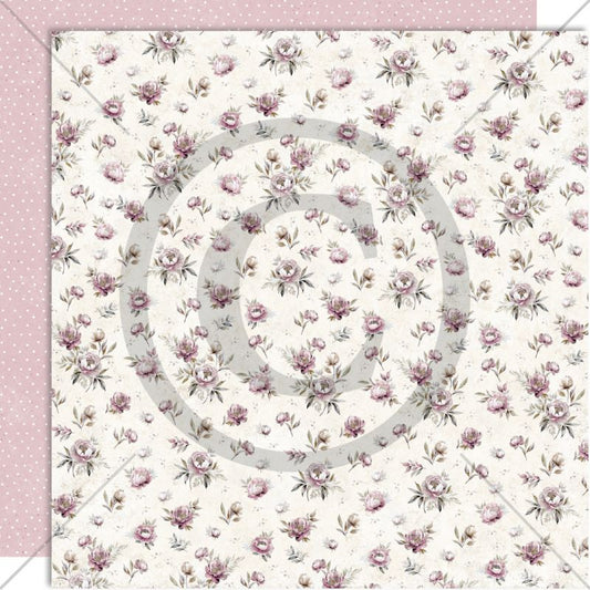 NYHET! Papirdesign mønsterark 12x12- Ungdomstid- VAKRE PEONER