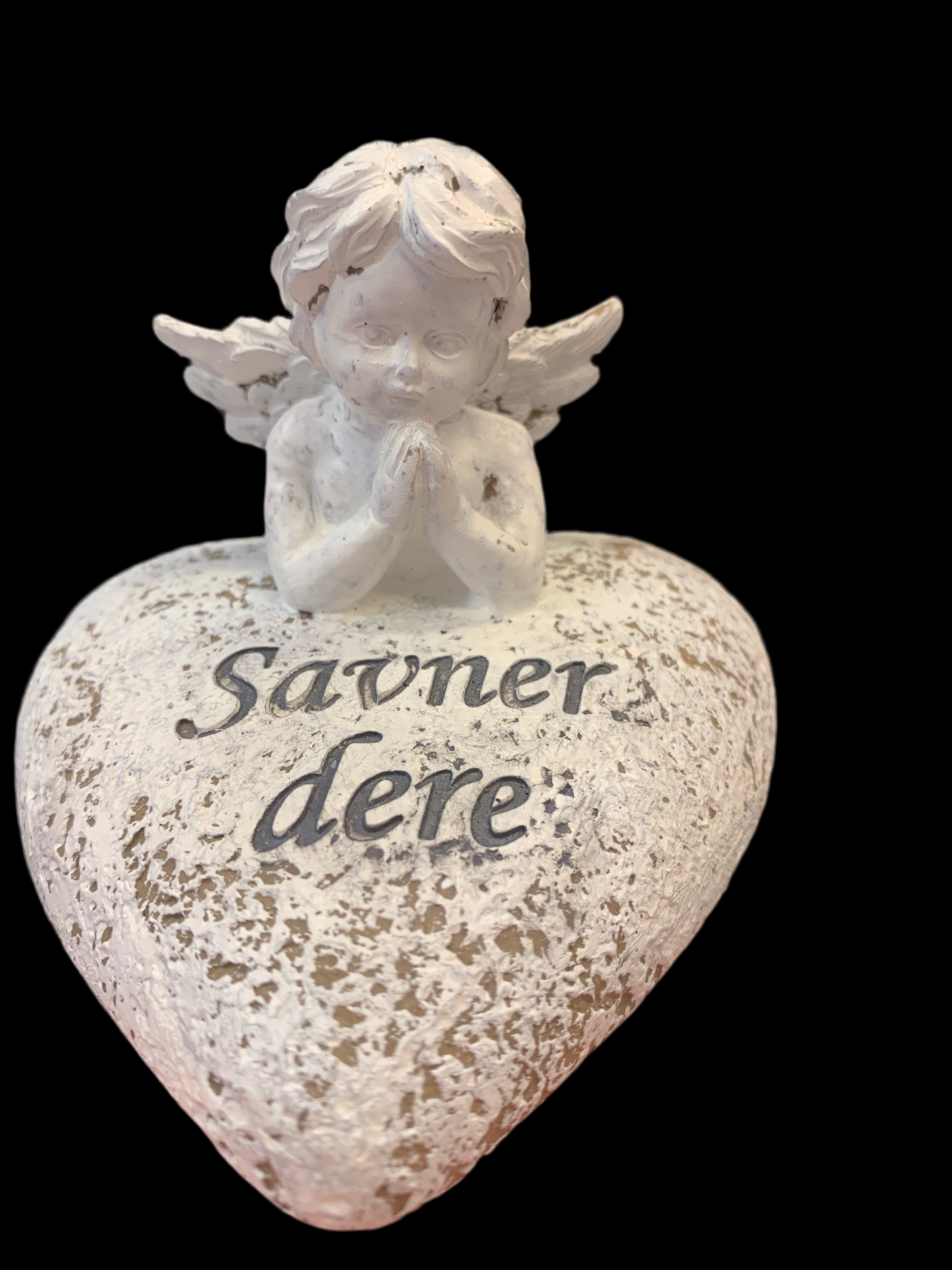 Engel hjerte gravpynt