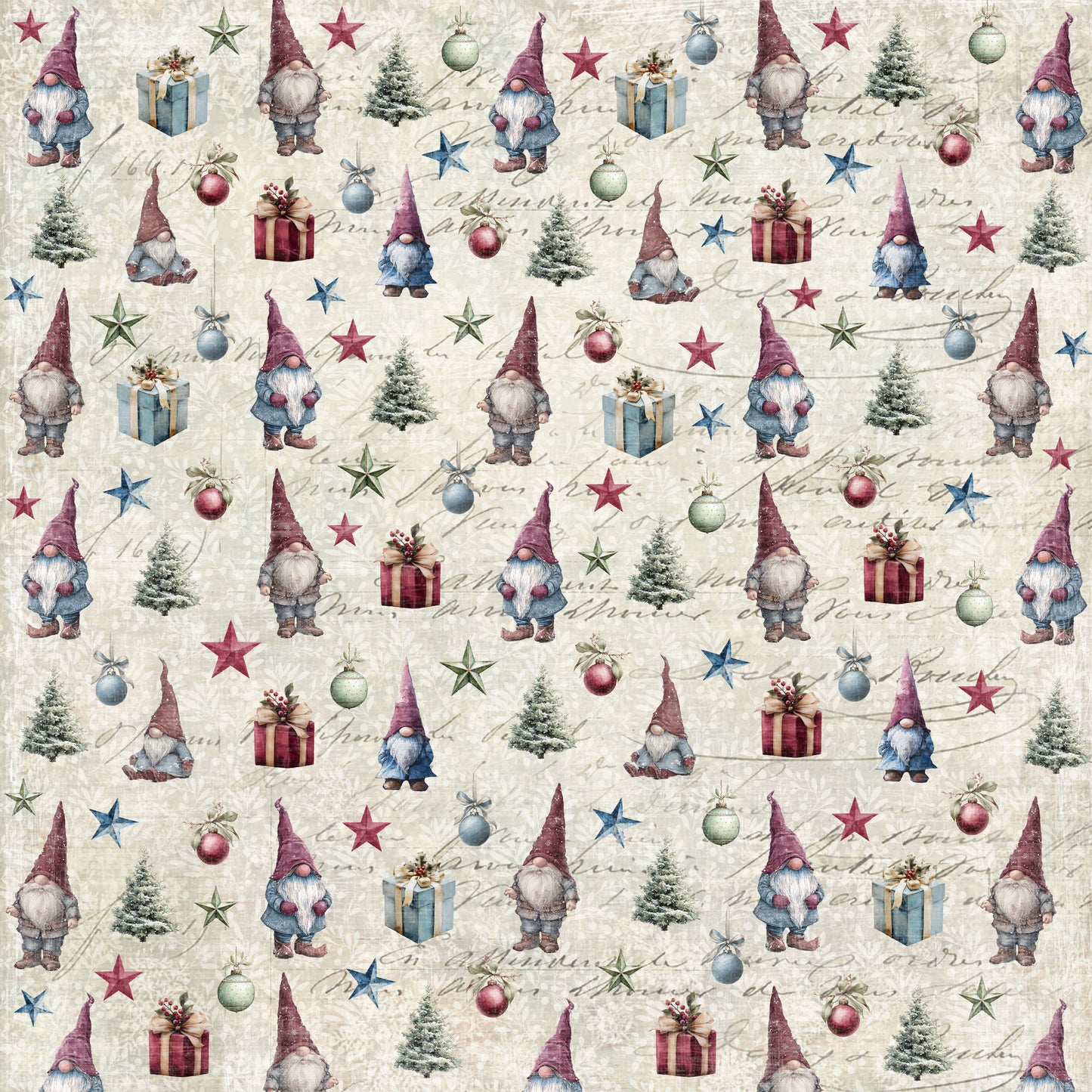 NYHET! Reprint mønsterarkpakke - Deck the halls - Collection 6x6