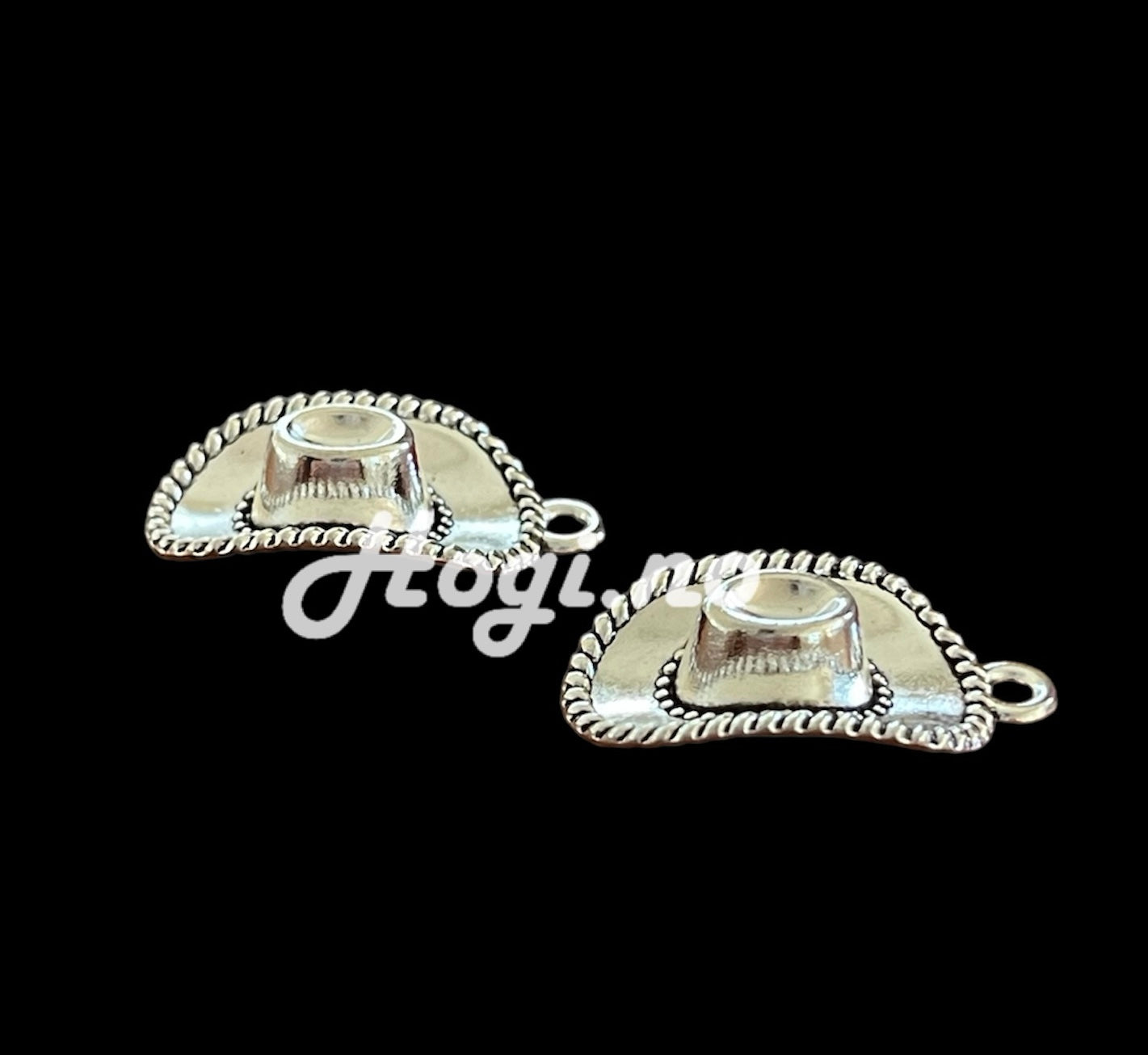 Charms - cowboyhatt - Sølv