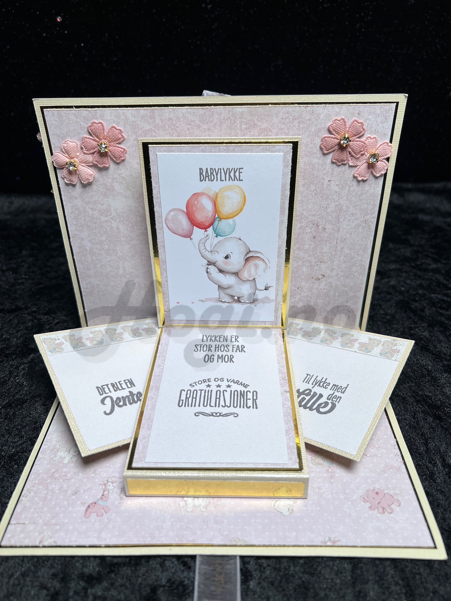 NYHET! Hobbypakke/ hobbykit - Morro brettekort med sving pop-ut