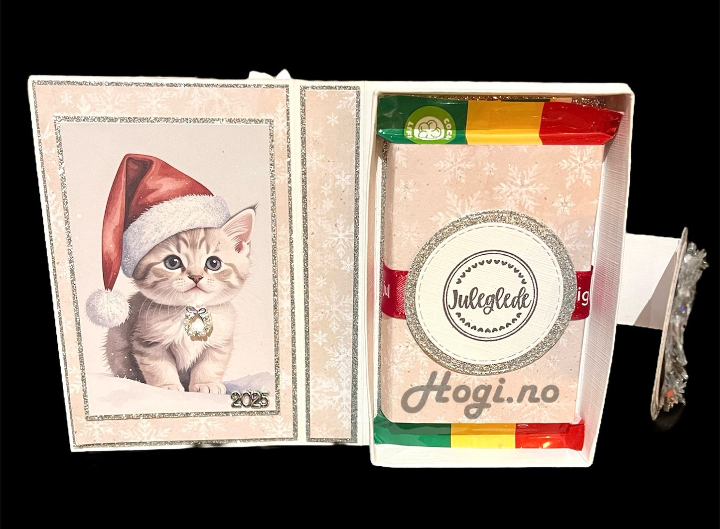 Hobbypakke- Kvikk Lunsj kort + håndlagede blomster 🌸