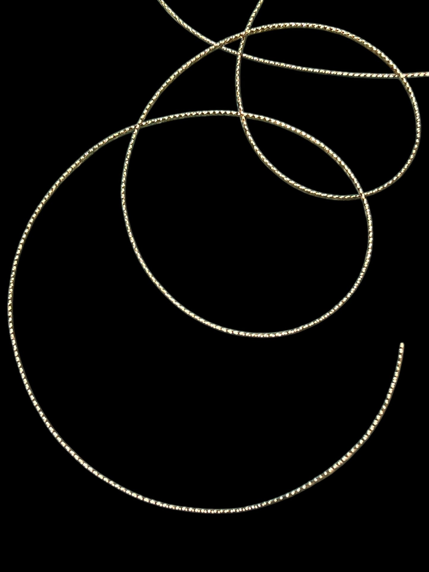 Gullsnor 0,5mm